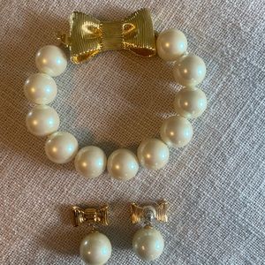Kate Spade Pearl Bracelet and earrings